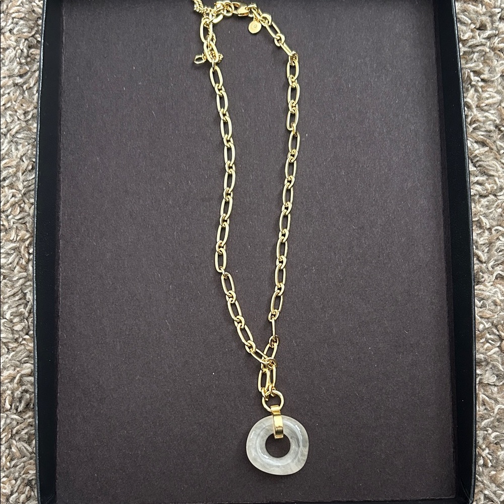 Gold and Silver Pendant Necklace